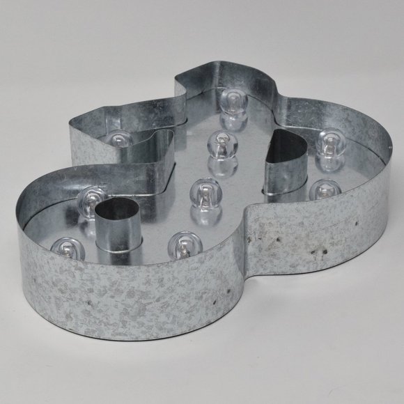 Light Up & Ampersand And Sign Marquee Metal 10" Party Tabletop Shelf Decor - Picture 7 of 16